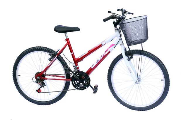 Bicicleta aro 24 wendy fem 18m convencional verm é boa?