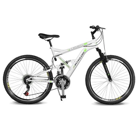 Menor preço em Bicicleta Aro 26 Caballu 7.8 Branco/Verde Kyklos