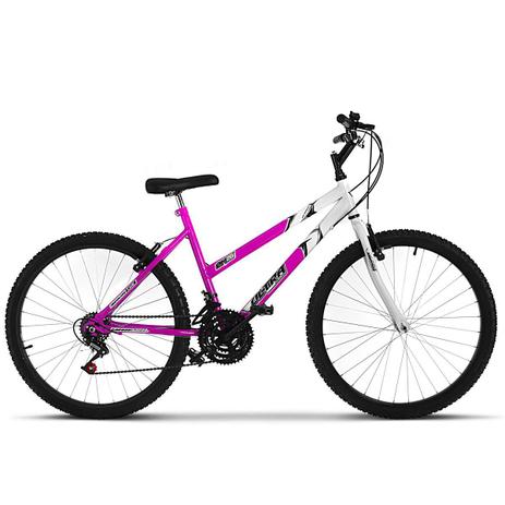 Bicicleta Aro 26 Feminina Bicolor 18 Marchas Aço Carbono Ultra Bikes