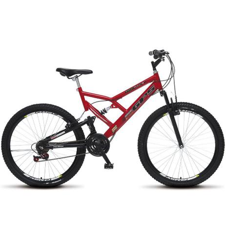 Bicicleta Aro 26 Full-s GPS Aero Dupla Suspensão Vermelho - Colli Bikes Menor preço em Bicicleta Aro 26 Full-s GPS Aero Dupla Suspensão Vermelho - Colli Bikes