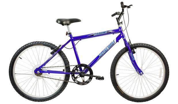 Bicicleta Aro 26 Thunder Free Azul - Mega Bike Menor preço em Bicicleta Aro 26 Thunder Free Azul - Mega Bike
