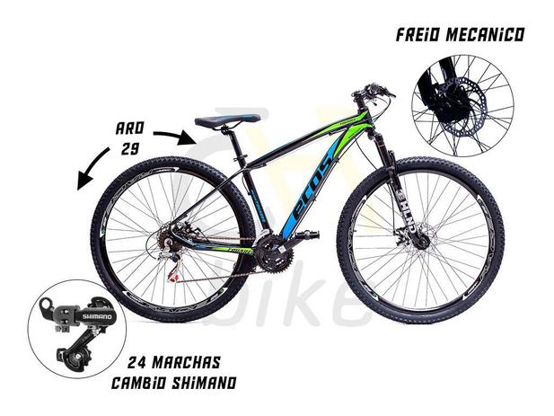 Bicicleta Aro 29 Ecos Touareg 24 Marchas Câmbios Shimano Freios A Disco Mec Suspensão Dianteira Menor preço em Bicicleta Aro 29 Ecos Touareg 24 Marchas Câmbios Shimano Freios A Disco Mec Suspensão Dianteira