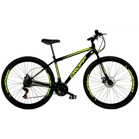 Bicicleta Aro 29 Quadro 17 Freio a Disco Mecânico 21 Marchas Shimano Preto Amarelo - Dropp é ruim? Bicicleta Aro 29 Quadro 17 Freio a Disco Mecânico 21 Marchas Shimano Preto Amarelo - Dropp é boa?