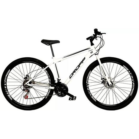 Bicicleta Aro 29 Quadro 19 Aço 21 Marchas Freio a Disco Mecânico Branco/Preto - Dropp é ruim? Bicicleta Aro 29 Quadro 19 Aço 21 Marchas Freio a Disco Mecânico Branco/Preto - Dropp é boa?