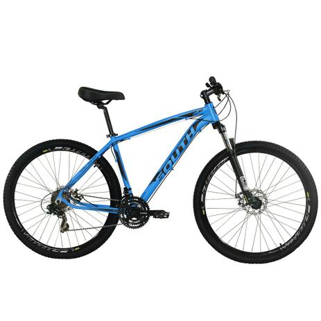 Bicicleta Aro 29 South 27V Shimano Freio Hidraulico Azul 19 Menor preço em Bicicleta Aro 29 South 27V Shimano Freio Hidraulico Azul 19