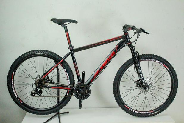 Bicicleta Aro 29 Venzo Kit Acera 21V Mecânico Preta e Vermelha Menor preço em Bicicleta Aro 29 Venzo Kit Acera 21V Mecânico Preta e Vermelha