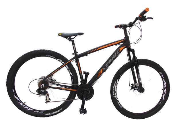 Bicicleta aro29 Azonic Thunder T-19 24v. F.dis. Mec. Pr/Lr Menor preço em Bicicleta aro29 Azonic Thunder T-19 24v. F.dis. Mec. Pr/Lr