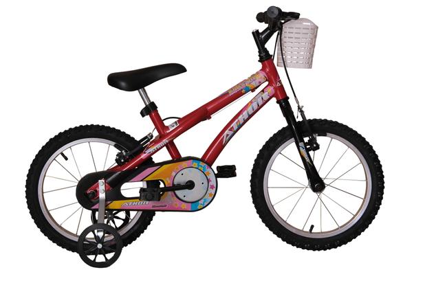 Bicicleta athor aro 16 baby girl feminino com cestinha vermelha Menor preço em Bicicleta athor aro 16 baby girl feminino com cestinha vermelha