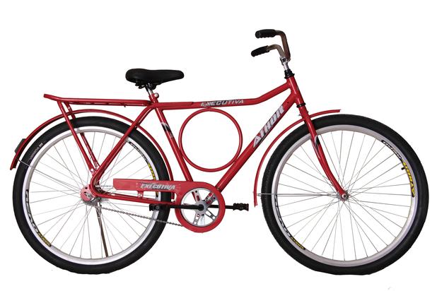 Bicicleta athor aro 26 executiva freio c/ pedal vermelha Menor preço em Bicicleta athor aro 26 executiva freio c/ pedal vermelha
