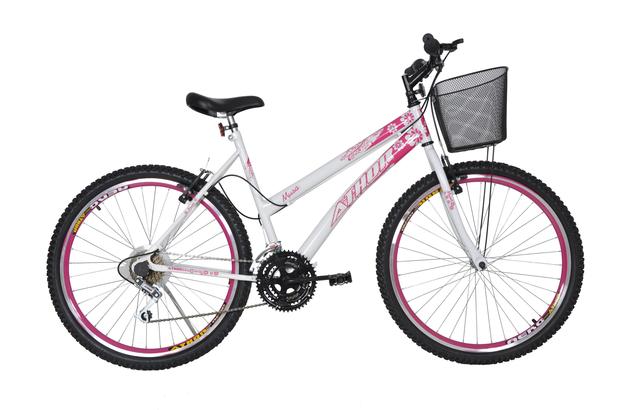 Bicicleta athor aro 26 mtb 18/m musa fem. c/ cestão branca adesivo rosa é ruim? Bicicleta athor aro 26 mtb 18/m musa fem. c/ cestão branca adesivo rosa é boa?