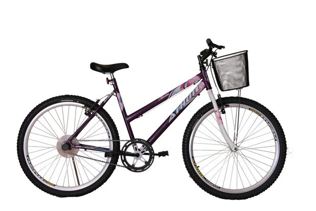 Bicicleta athor aro 26 mtb s/m model fem. c/ cestão - violeta é ruim? Bicicleta athor aro 26 mtb s/m model fem. c/ cestão - violeta é boa?
