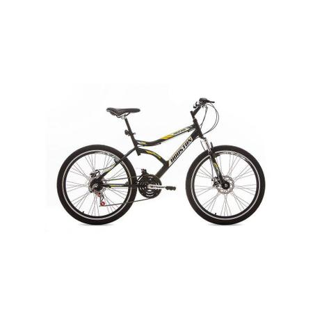 Bicicleta Aventura Aro 26 Discovery 26 Preto Fosco Houston Menor preço em Bicicleta Aventura Aro 26 Discovery 26 Preto Fosco Houston