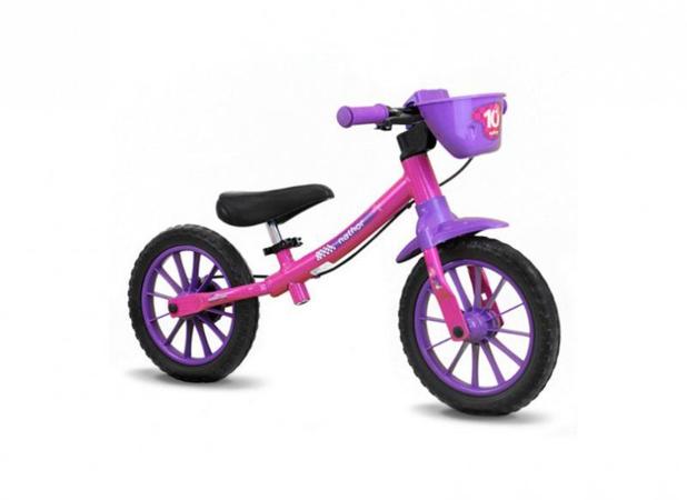Bicicleta Balance Bike Feminina - Nathor Menor preço em Bicicleta Balance Bike Feminina - Nathor
