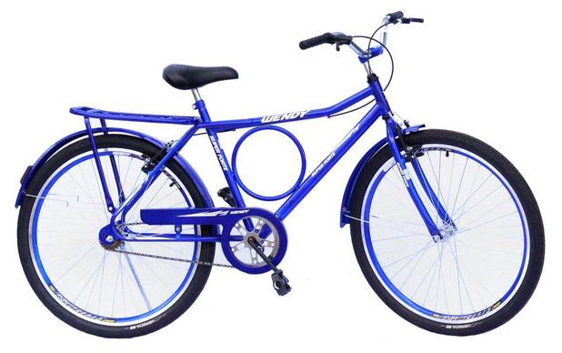 Bicicleta barra wendy c/aero e guidao com mesa cor azul Menor preço em Bicicleta barra wendy c/aero e guidao com mesa cor azul