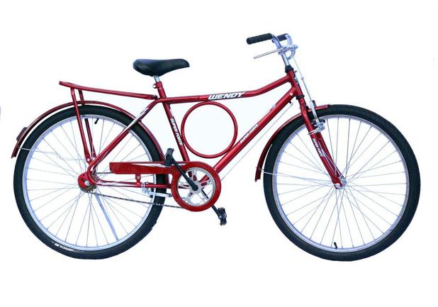 Bicicleta barra wendy freio varao com raio grosso cor vermelho Menor preço em Bicicleta barra wendy freio varao com raio grosso cor vermelho