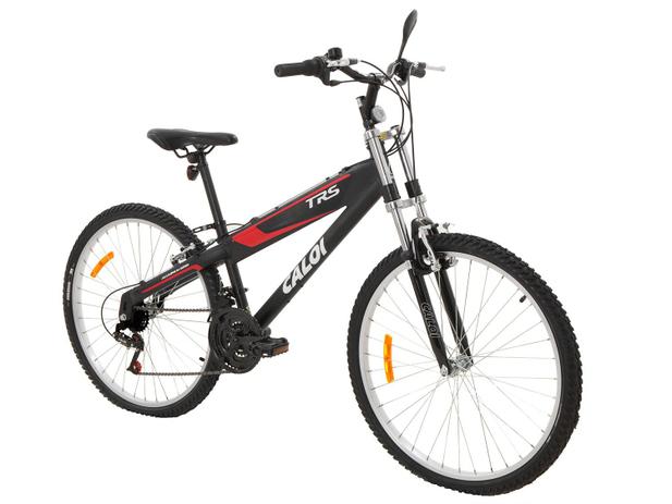 Bicicleta Caloi TRS Aro 26 21 Marchas Suspensão - Dianteira Quadro Alumínio Freio V-brake