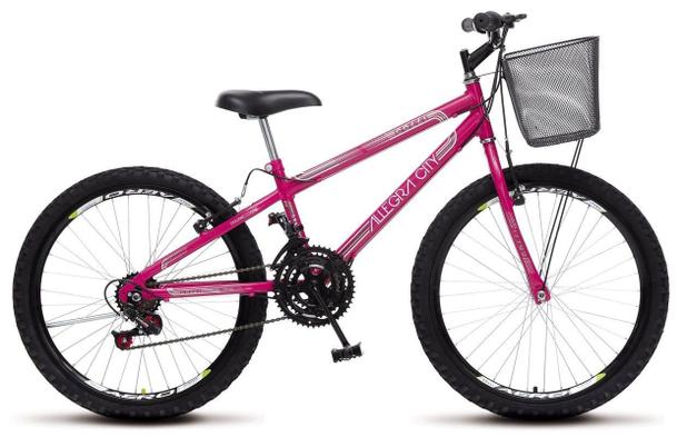 Bicicleta Colli Allegra City Pink Aro 24 Aero 21 Marcha Freio V-Break é boa?