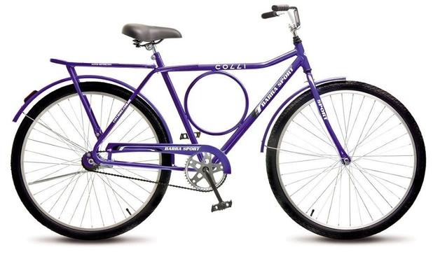 Bicicleta Colli Barra Sport Azul Aro 26 Freio Contra Pedal Menor preço em Bicicleta Colli Barra Sport Azul Aro 26 Freio Contra Pedal