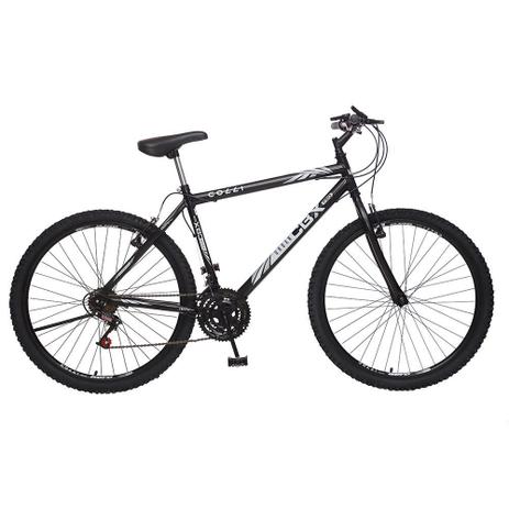 Bicicleta Colli Bike Urban CBX 750 Aro 26 Preto e Branco 18 Marchas Menor preço em Bicicleta Colli Bike Urban CBX 750 Aro 26 Preto e Branco 18 Marchas