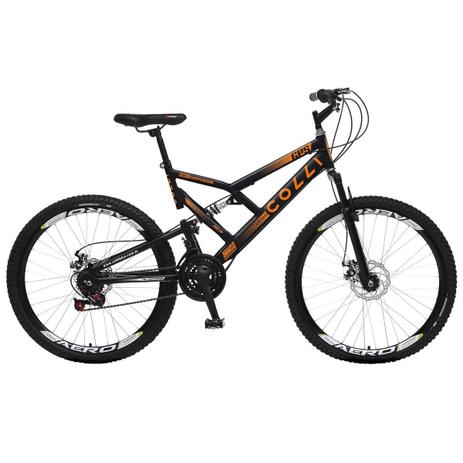 Bicicleta Colli Fulls GPS Freios a Disco Aro 26 Dupla Susp. 36 Raios 21 Marchas - 220.11D Menor preço em Bicicleta Colli Fulls GPS Freios a Disco Aro 26 Dupla Susp. 36 Raios 21 Marchas - 220.11D