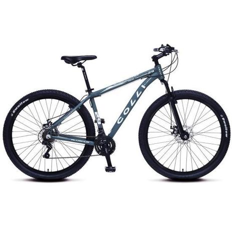 Bicicleta Colli MTB High Performance Aro 29 Alum. Kit Shimano 21M Susp. Dianteira Freio - Verde Militar Menor preço em Bicicleta Colli MTB High Performance Aro 29 Alum. Kit Shimano 21M Susp. Dianteira Freio - Verde Militar