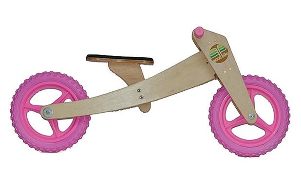 Bicicleta de madeira: woodbike kit 2 em 1 - rosa - Camará movelaria Menor preço em Bicicleta de madeira: woodbike kit 2 em 1 - rosa - Camará movelaria