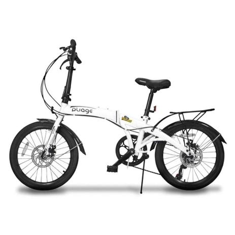 Bicicleta Dobrável Pliage Plus Two Dogs Aro 20 Shimano 7v - Branca Menor preço em Bicicleta Dobrável Pliage Plus Two Dogs Aro 20 Shimano 7v - Branca