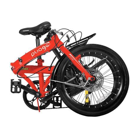 Bicicleta Dobrável Pliage Plus Vermelha Two Dogs Menor preço em Bicicleta Dobrável Pliage Plus Vermelha Two Dogs