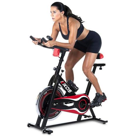 Bicicleta Ergométrica Kikos para Spinning BSF5 - Preto/Vermelho Menor preço em Bicicleta Ergométrica Kikos para Spinning BSF5 - Preto/Vermelho