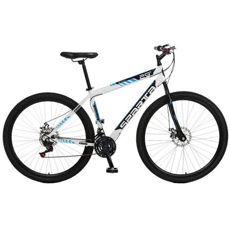 Bicicleta Esportiva Aro 29 Freio a Disco Sparta Quadro 19 Aço Branco - Colli Bike Menor preço em Bicicleta Esportiva Aro 29 Freio a Disco Sparta Quadro 19 Aço Branco - Colli Bike