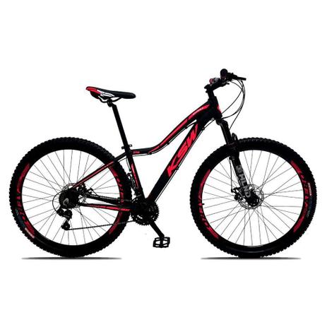 Bicicleta Feminina Sunny Aro 29 Quadro 17 Suspensão 21v Freio a Disco Alumínio Preto Rosa - KSW Menor preço em Bicicleta Feminina Sunny Aro 29 Quadro 17 Suspensão 21v Freio a Disco Alumínio Preto Rosa - KSW