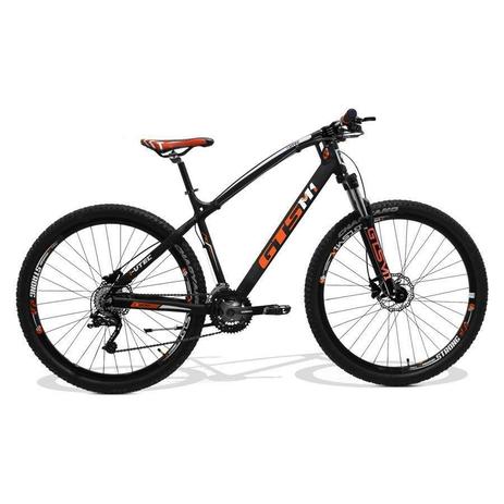 Bicicleta GTS M1 I-Vtec Absolute aro 29 Freio a Disco Hidráulico Câmbio 27 marchas - Preto / Laranja Menor preço em Bicicleta GTS M1 I-Vtec Absolute aro 29 Freio a Disco Hidráulico Câmbio 27 marchas - Preto / Laranja