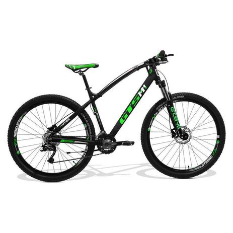 Bicicleta GTS M1 I-Vtec Absolute aro 29 Freio a Disco Hidráulico Câmbio 27 marchas - Preto / Verde Menor preço em Bicicleta GTS M1 I-Vtec Absolute aro 29 Freio a Disco Hidráulico Câmbio 27 marchas - Preto / Verde
