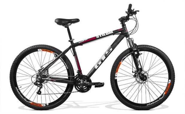Bicicleta GTS M1 Stilom 2.0 aro 29 Freio a Disco Câmbio Shimano 24 marchas - Preto Menor preço em Bicicleta GTS M1 Stilom 2.0 aro 29 Freio a Disco Câmbio Shimano 24 marchas - Preto