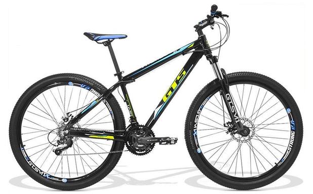 Bicicleta GTS M1 Taurus aro 29 Freio a Disco Câmbio Shimano 21 marchas - Preto Menor preço em Bicicleta GTS M1 Taurus aro 29 Freio a Disco Câmbio Shimano 21 marchas - Preto