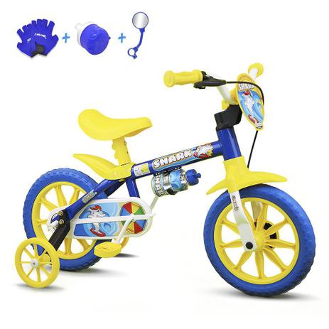 Bicicleta Infantil Aro 12 Nathor Shark C/ Acessórios Menor preço em Bicicleta Infantil Aro 12 Nathor Shark C/ Acessórios