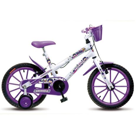 Bicicleta Infantil Aro 16 Amorinha MTB Branco Roxo - Colli Bikes é boa?