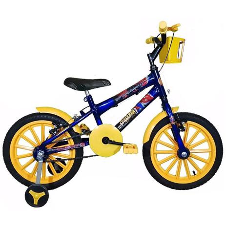 Bicicleta Infantil Aro 16 Azul Kit Amarelo Promocional - Flexbikes é boa?