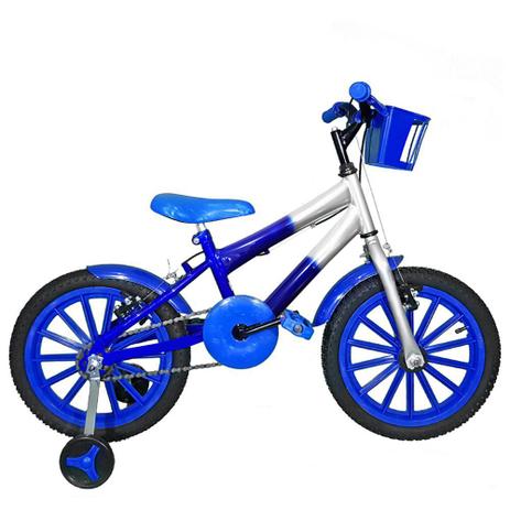 Bicicleta Infantil Aro 16 Azul Prata Kit Azul Promocional - Flexbikes é boa?