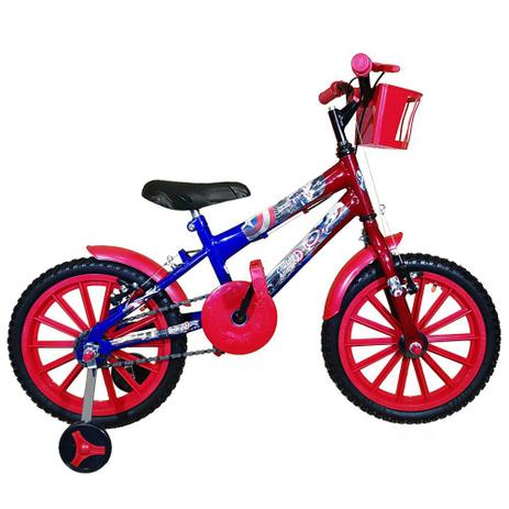 Bicicleta Infantil Aro 16 Azul Vermelha Kit Vermelho Promocional - Flexbikes é boa?