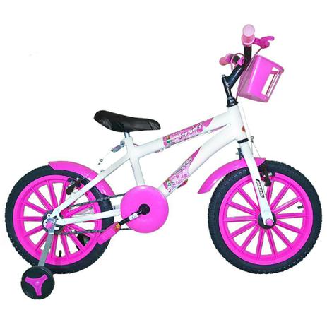 Bicicleta Infantil Aro 16 Branca Kit Pink Promocional - Flexbikes é boa?