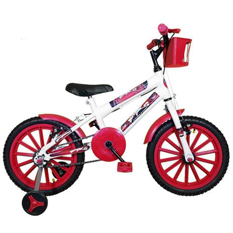 Bicicleta Infantil Aro 16 Branca Kit Vermelho Promocional - Flexbikes é boa?