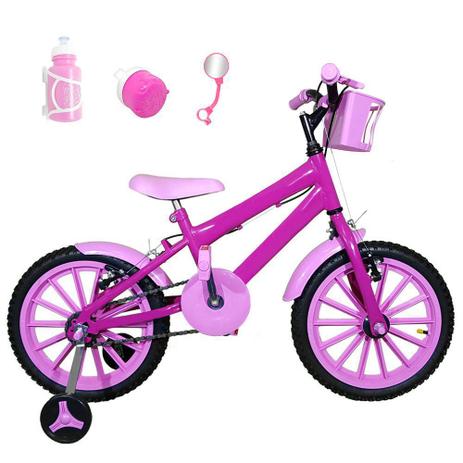 Bicicleta Infantil Aro 16 Pink Kit Rosa Bebê C/ Acessórios - Flexbikes é boa?