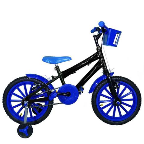 Bicicleta Infantil Aro 16 Preta Kit Azul Promocional - Flexbikes é boa?