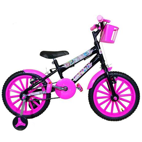 Bicicleta Infantil Aro 16 Preta Kit Pink Promocional - Flexbikes é boa?