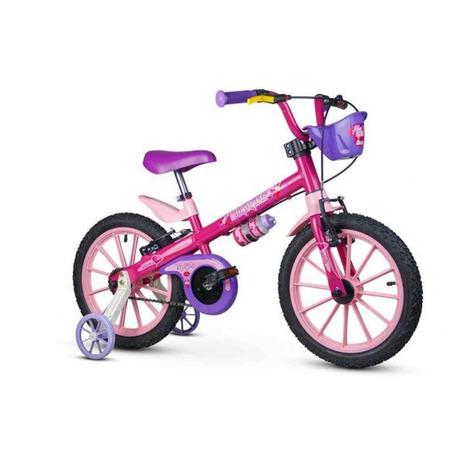 Bicicleta Infantil Aro 16 Rodinhas Menina Top Girls Nathor - Bicicleta  Infantil - Magazine Luiza