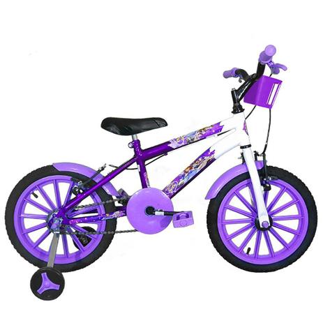 Bicicleta Infantil Aro 16 Roxa Branca Kit Lilás Promocional - Flexbikes é boa?