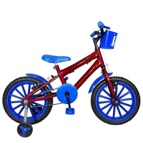 Bicicleta azul e vermelha Clearance