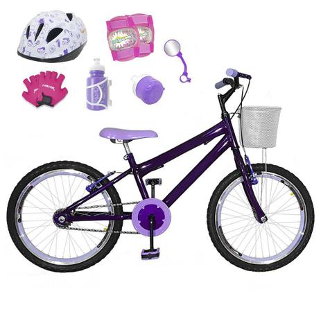 Bicicleta Infantil Aro 20 Roxa Kit E Roda Aero Lilás C/ Capacete E Kit Proteção - Flexbikes é boa?
