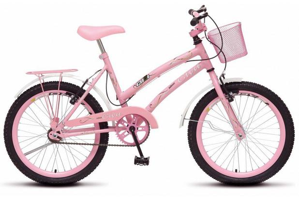Bicicleta Infantil Ciça Aro 20 Rosa Colli Menor preço em Bicicleta Infantil Ciça Aro 20 Rosa Colli